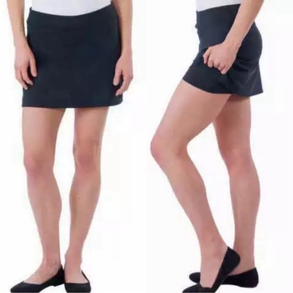 NEW-TRANQUILITY by Colorado Clothing Solid Black Athletic Stretchy Skort Size MD - Picture 3 of 12